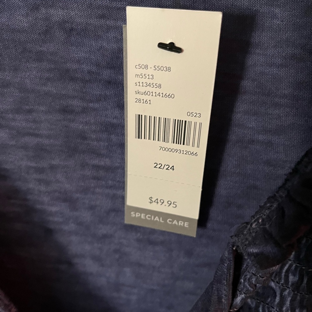 Lane Bryant Navy Blouse